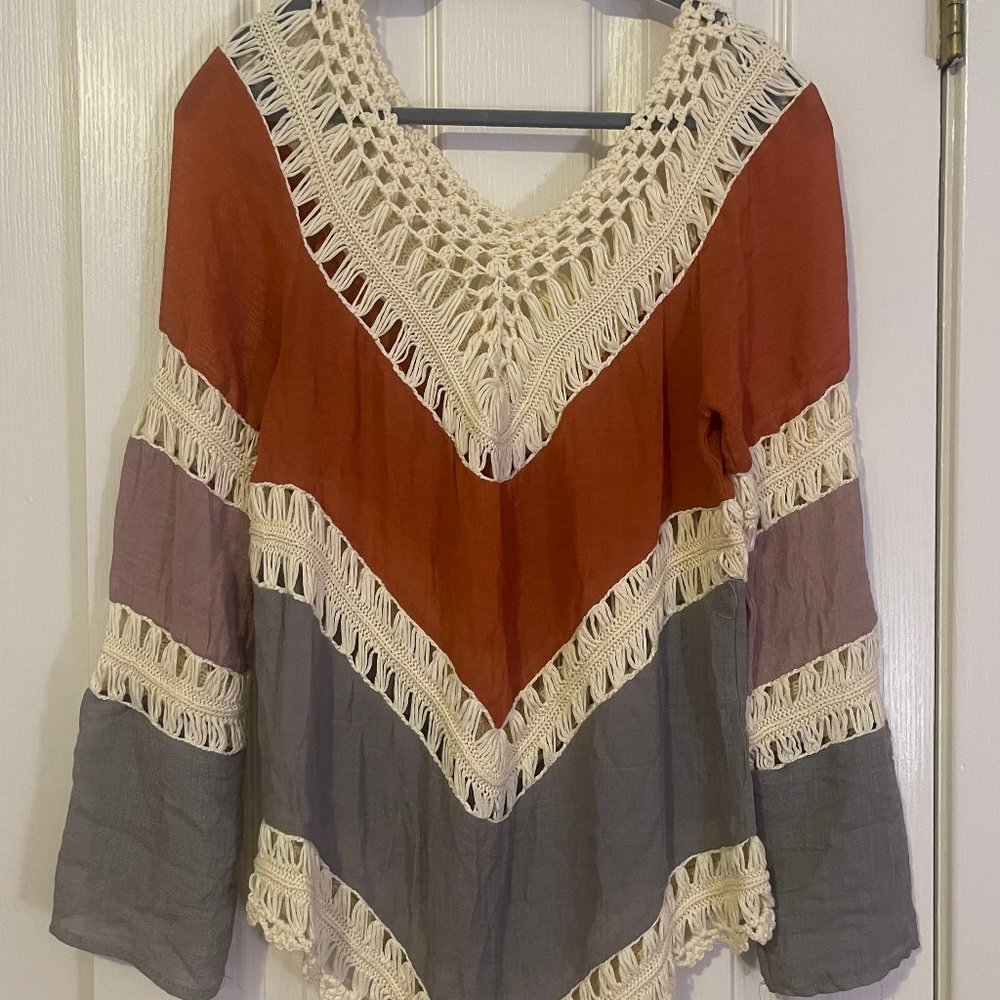 Boho Crochet Blouse